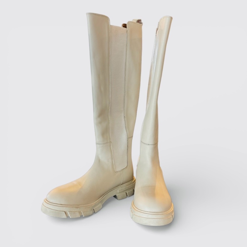 SUMMUM Woman Genuine Leather Knee-High Boots | Chic Minimalist Designer Boot